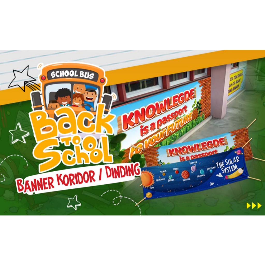 WALL DECORATION BANNER / CLASS & SCHOOL KORIDOR / BEAM BANNER / HIKMAH WORDS BANNER DESIGN 2025