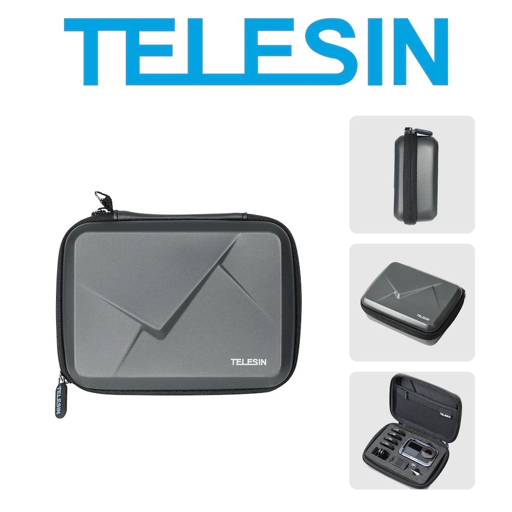 TELESIN Carry Case Storage Bag Protector Box สําหรับ DJI Osmo Action 5 Pro 4 3 กล้อง S6-PRC-06-DJ