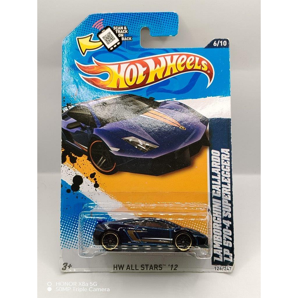 Hot Wheels	lamborghini Gallardo LP 570-4 Superleggera - Dark Blue	Mainline 2012	1517