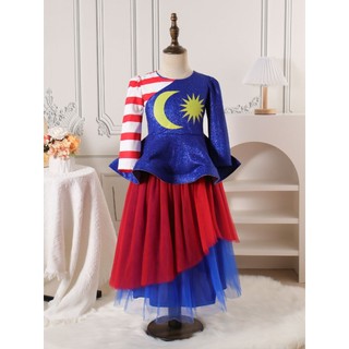 Baju Merdeka Exclusive Peplum Skirt 2025 Ready Stock 1y Sampai 12y