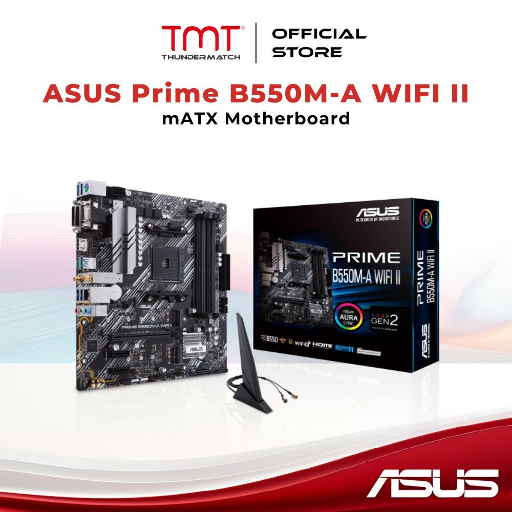 TMT เมนบอร์ด ASUS Prime B550M-A WIFI II AM4 mATX