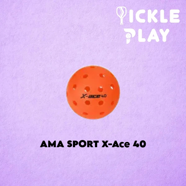 AMASPORT X-Ace 40 Pickleball / Orange / Product / USAPA ได้รับการอนุมัติ / X Ace Pickleball