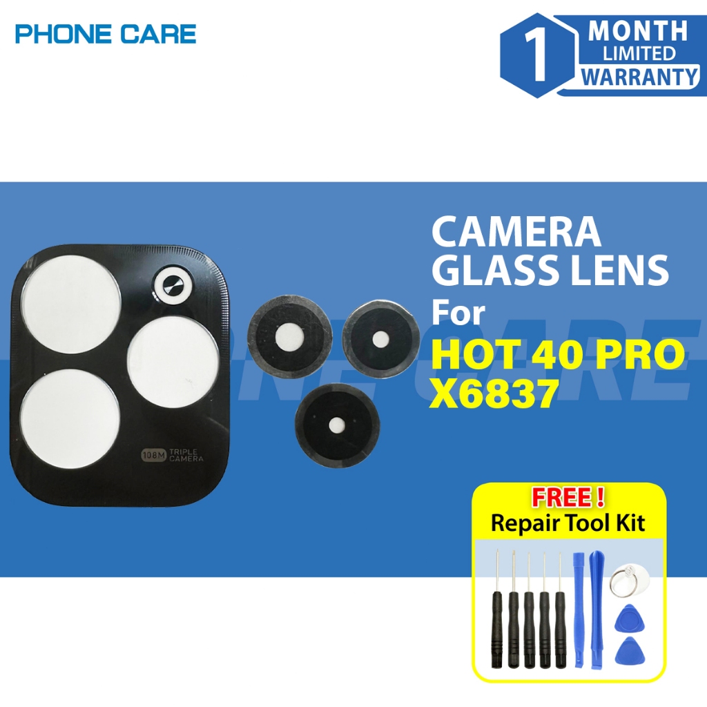 เลนส์กล้อง Kaca Kamera สําหรับ Infinix Hot 40 Pro X6837 (พร้อมกรอบ)