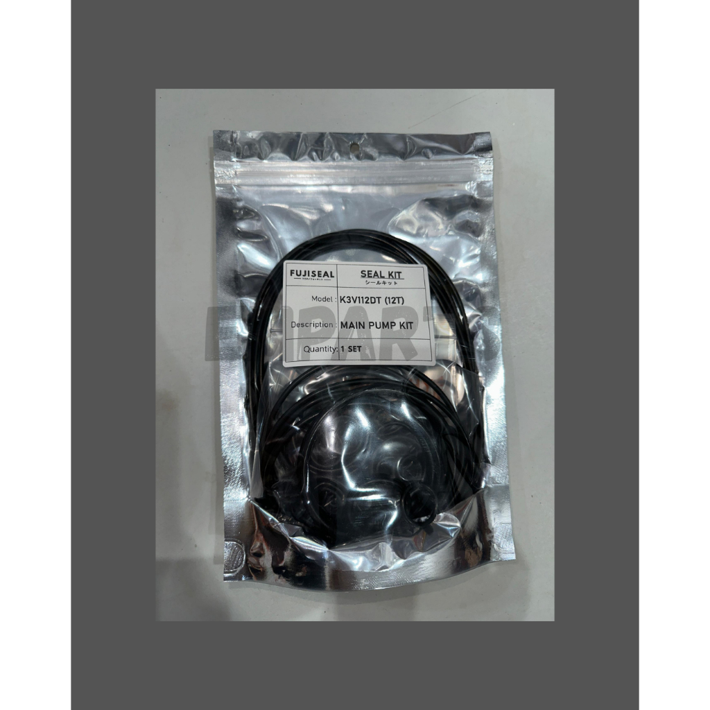 FUJISEAL EXCAVATOR KAWASAKI K3V112 HYDRUALIC MAIN PUMP K3V112DT ชุดปะยาง คุณภาพดี