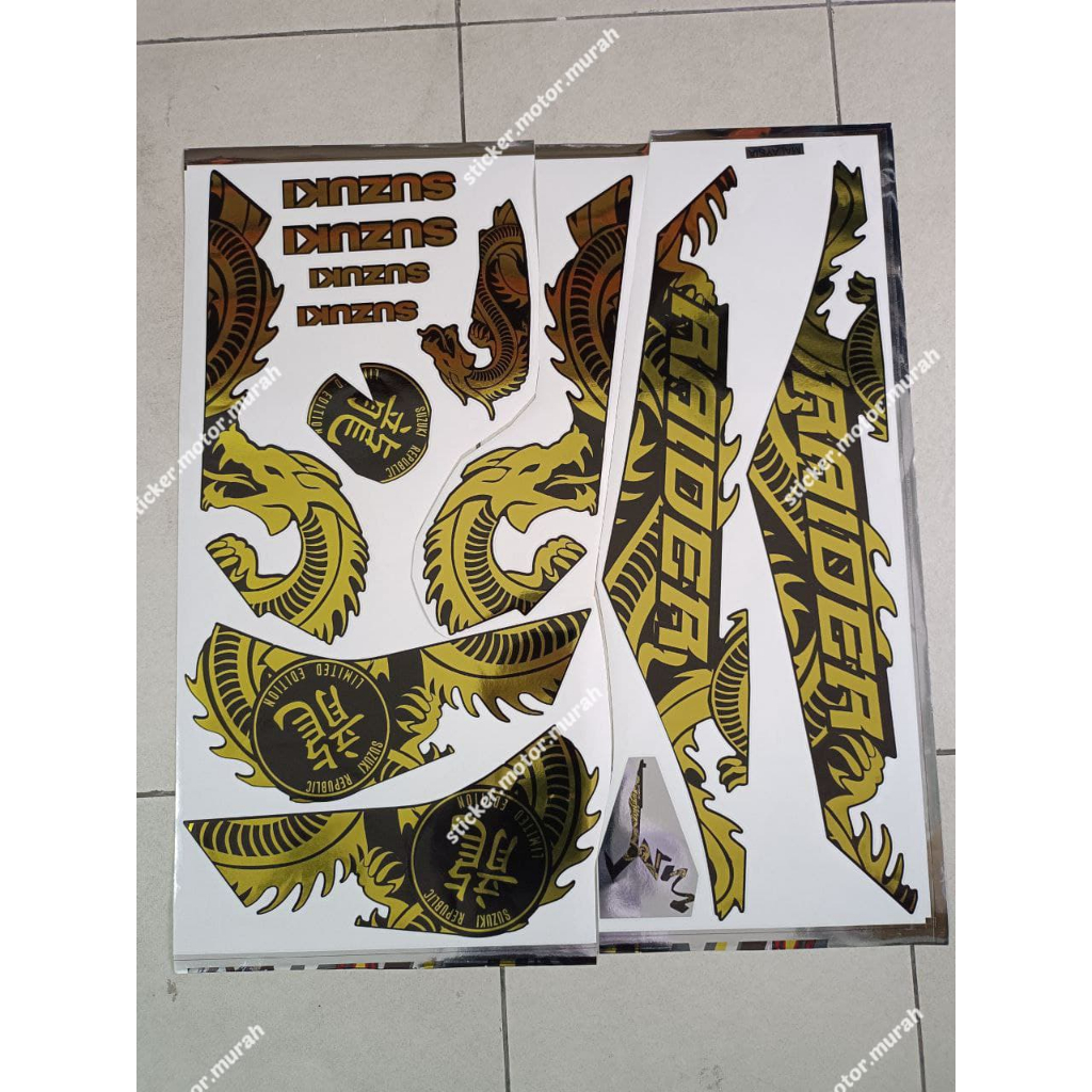 STRIPE SUZUKI RAIDER 150 API /STICKER SUZUKI RAIDER FIRE