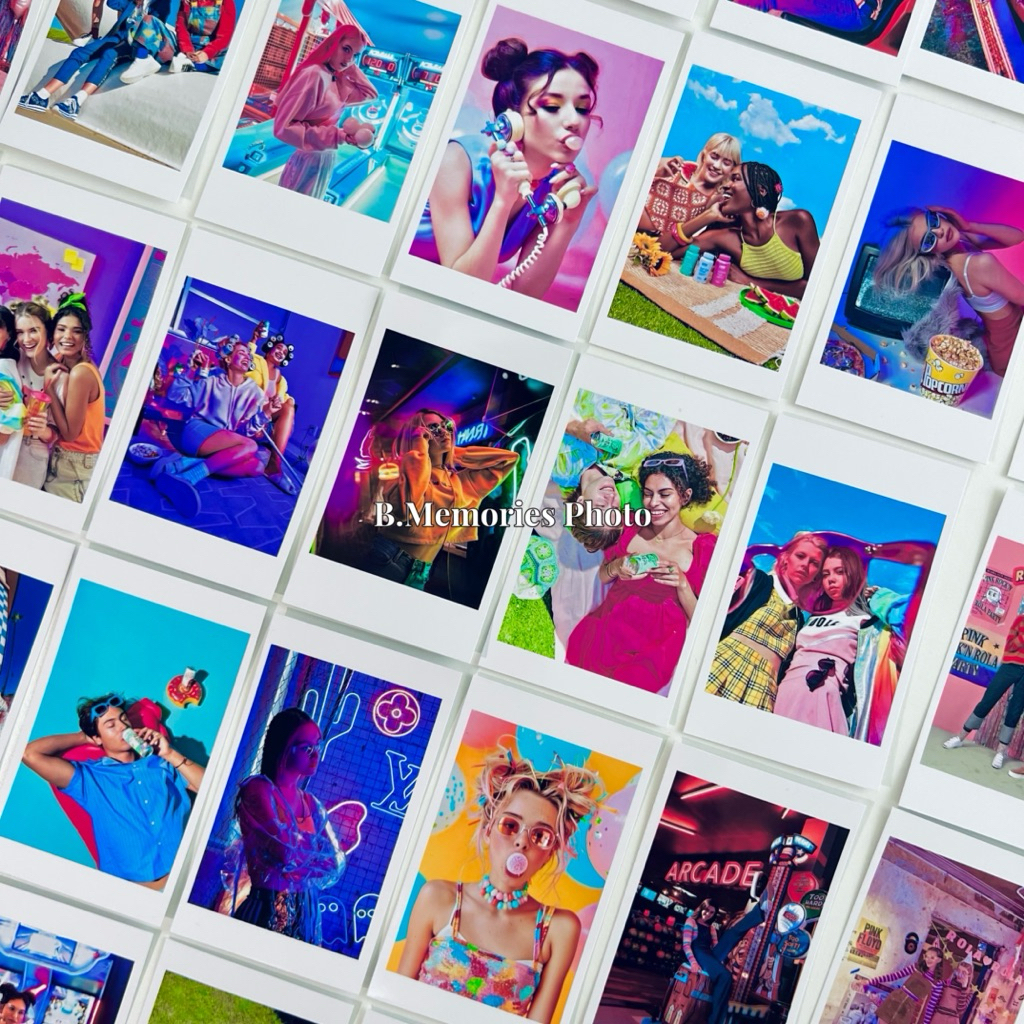 การ์ดโลโม่|2ร พิมพ์ภาพถ่ายเคลือบเงากันน้ํา|Cuci Gambar สั่งขั้นต่ํา 10 ชิ้น