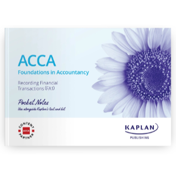 2026 FA1 KAPLAN FIA POCKET NOTES RECORDING FINANCIAL TRANSACTIONS 2025/26