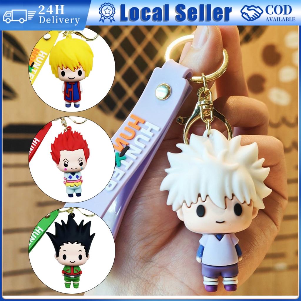 HUNTER X HUNTER พวงกุญแจ Killua Kurapika Killua Zoldyck จี้ตุ๊กตากระเป๋าเป้สะพายหลังจี้พวงกุญแจรถของ