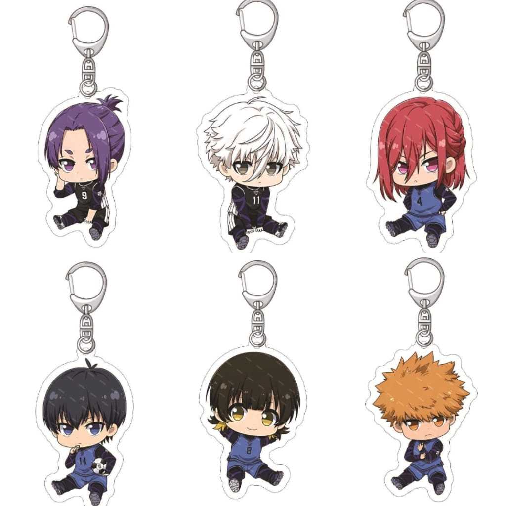 GANTUNGAN Blue Lock อะนิเมะตําแหน่งนั่งพวงกุญแจอะคริลิคอะนิเมะน่ารักอะนิเมะพวงกุญแจอะคริลิค Nagi Isa