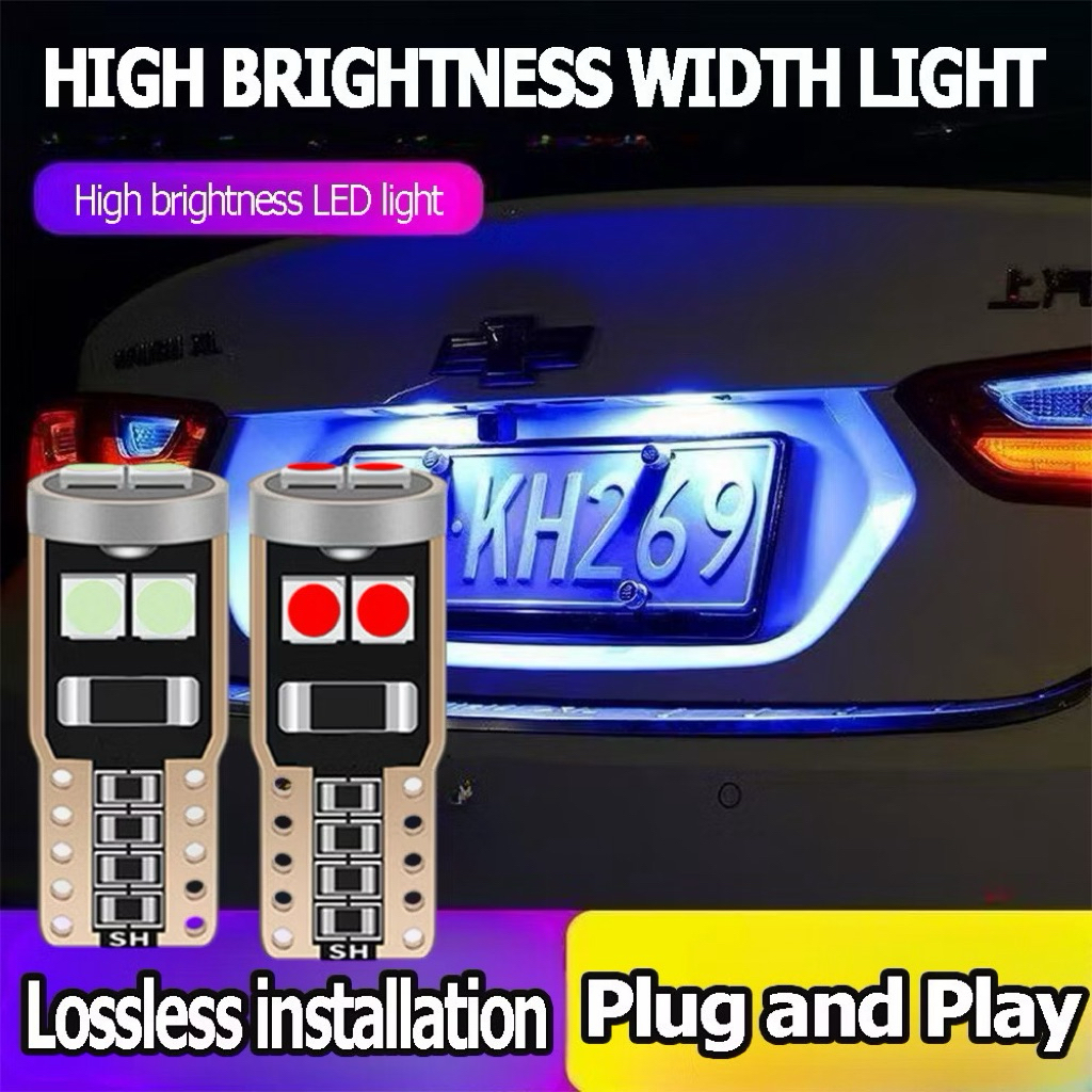T10 Led Bright Plate Light Day Light Bonet หลอดไฟ 6Led 5w5