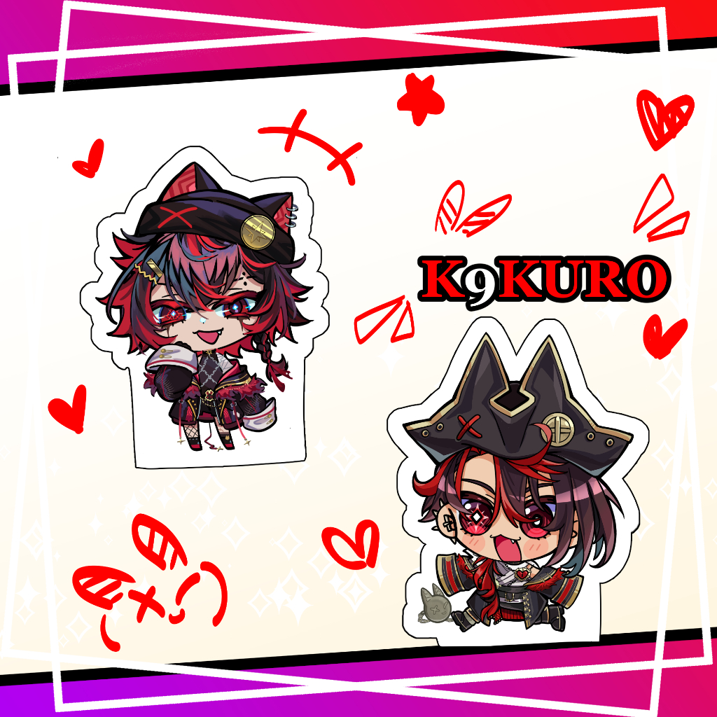 Vtuber K9KURO อะคริลิคบล็อก FANMADE