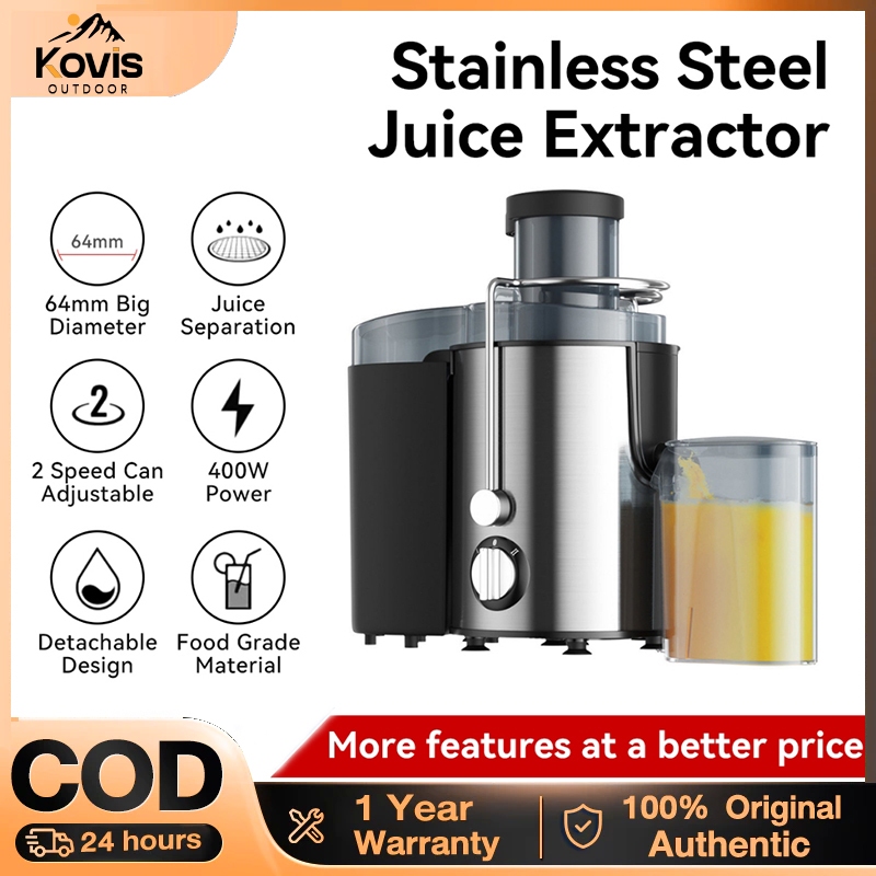 KovisStainless Steel Juice Extractor 850W Heavy Duty Blender Mixer Juicer High Power Blender Machine