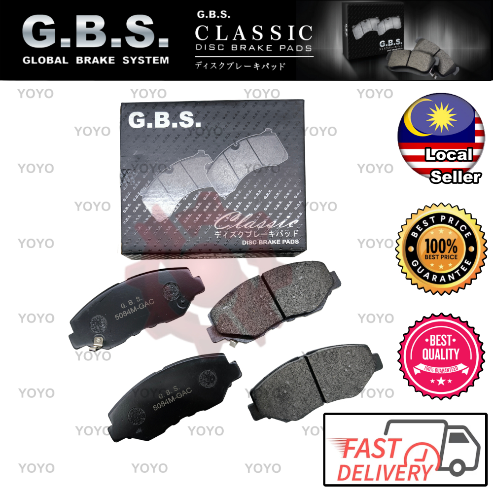 ผ้าเบรค Honda CRV RD5 2005- GBS (FRONT) (5084)