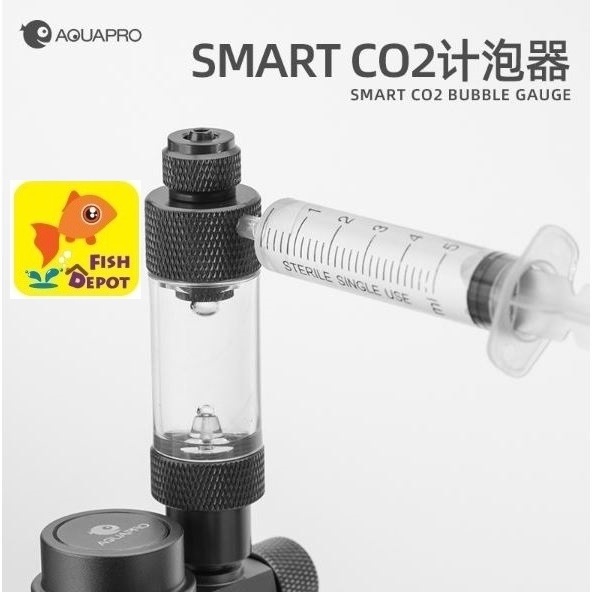Aquapro No-Disassembly CO2 Smart Bubble Counter Aquapro No-Dis Painted Co2 Smart Bubble Counter Aqua