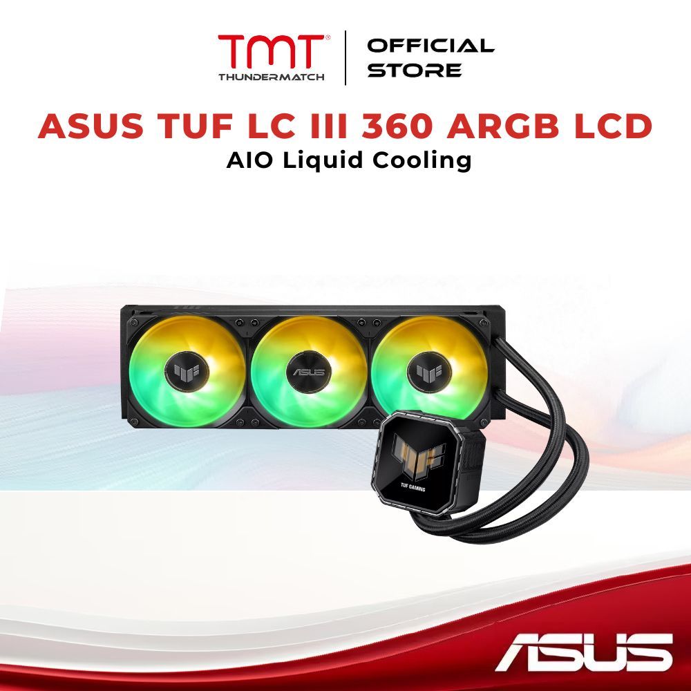 TMT ASUS TUF Gaming LC III 360 ARGB LCD AIO CPU Liquid Cooler