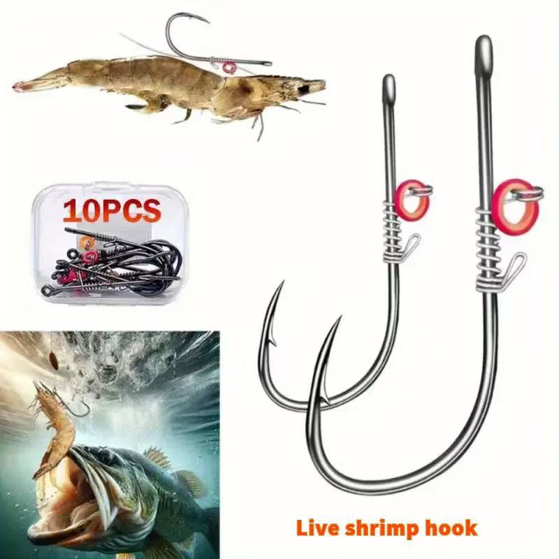 Mata Kail Siakap Live Prawn Hook Mata Kail Udangdang Hidup Fishing Hook