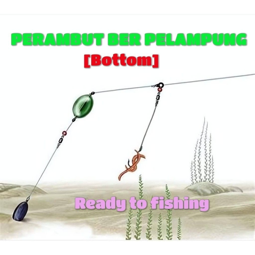 PERAMBUT BER PELAMPUNG BOTTOM แฮนด์เมด