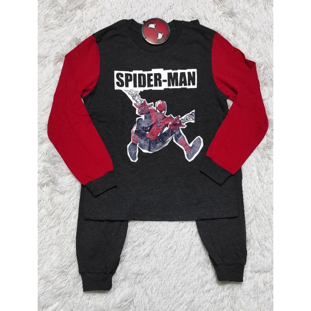 ชุดไพจามาส SPIDERMAN 5/6Y !!!!! ใหม่พร้อมแท็ก BAJU TIDO SPIDERMAN 5/6Y