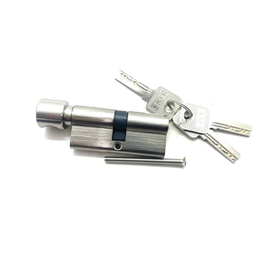 Jantier Euro Profile กระบอกล็อคประตู นิ้วหัวแม่มือ ด้านเดียว กุญแจหนึ่งด้าน กระบอก 70 มม. กุญแจบุ๋ม