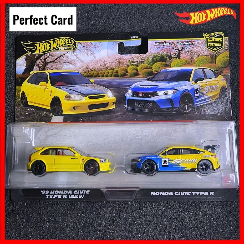 ล้อร้อน Honda Civic Twin Pack ช้อน Hotwheels Honda Civic EK9 Type R Honda Civic Type R FL5 2025 Hond