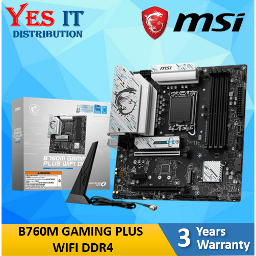 MSI PRO B760M-A WIFI DDR4 / DDR5 / MSI PRO B760M GAMING PLUS WIFI DDR4 / DDR5 Intel LGA1700 ATX (การ