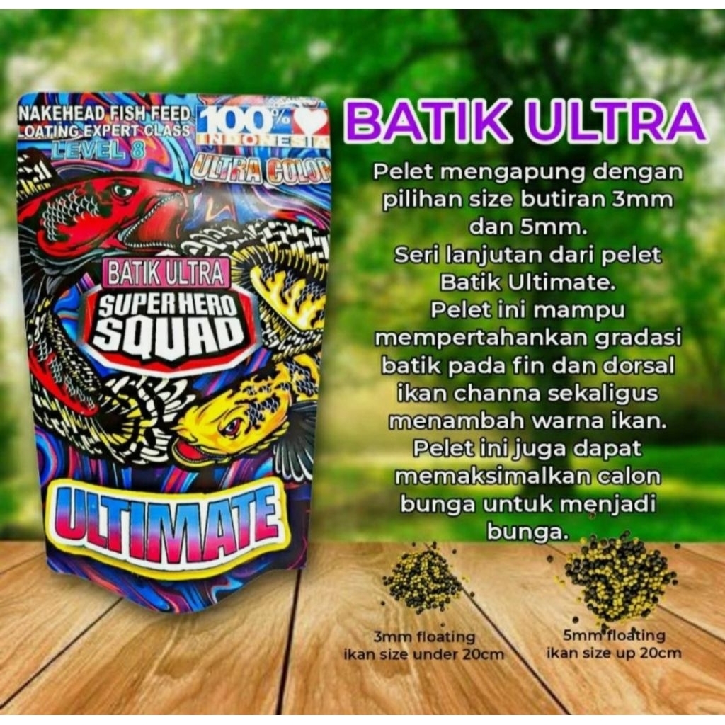 Pel ikan channa maru BATIK SUPERHERO SQUAD สุดยอด