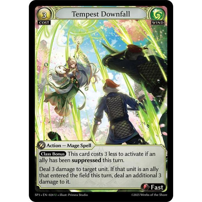 Grand Archive TCG : Tempest Downfall - Supporter Pack 3 (SP3) SP3-024 U Non Foil