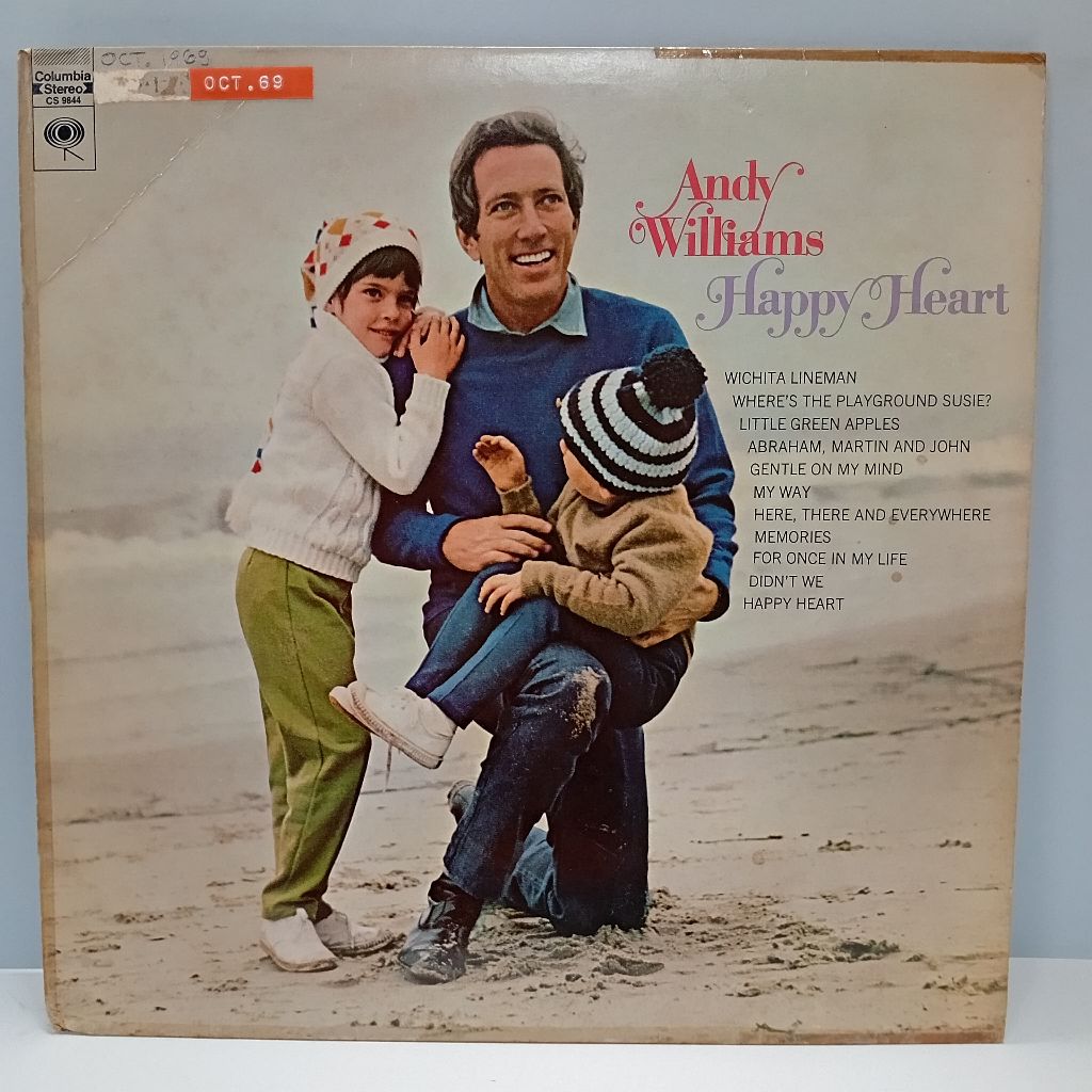 CC22-29 LP TERPAKAI [ ANDY WILLIAMS - HAPPY HEART ] LP มือสอง < G >