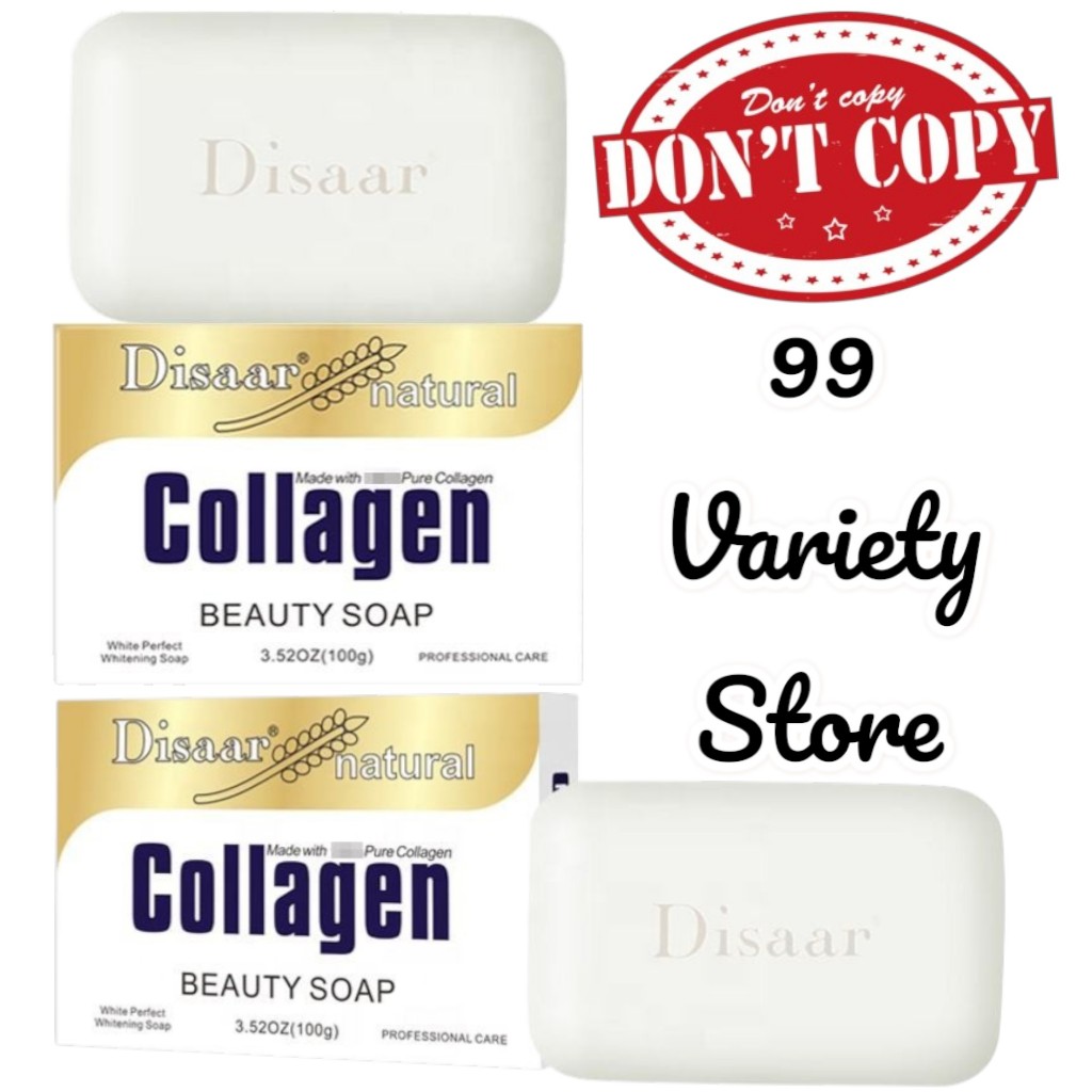 DISAAR Collagen 100% Pure Beauty Whitening Soap 100g.
