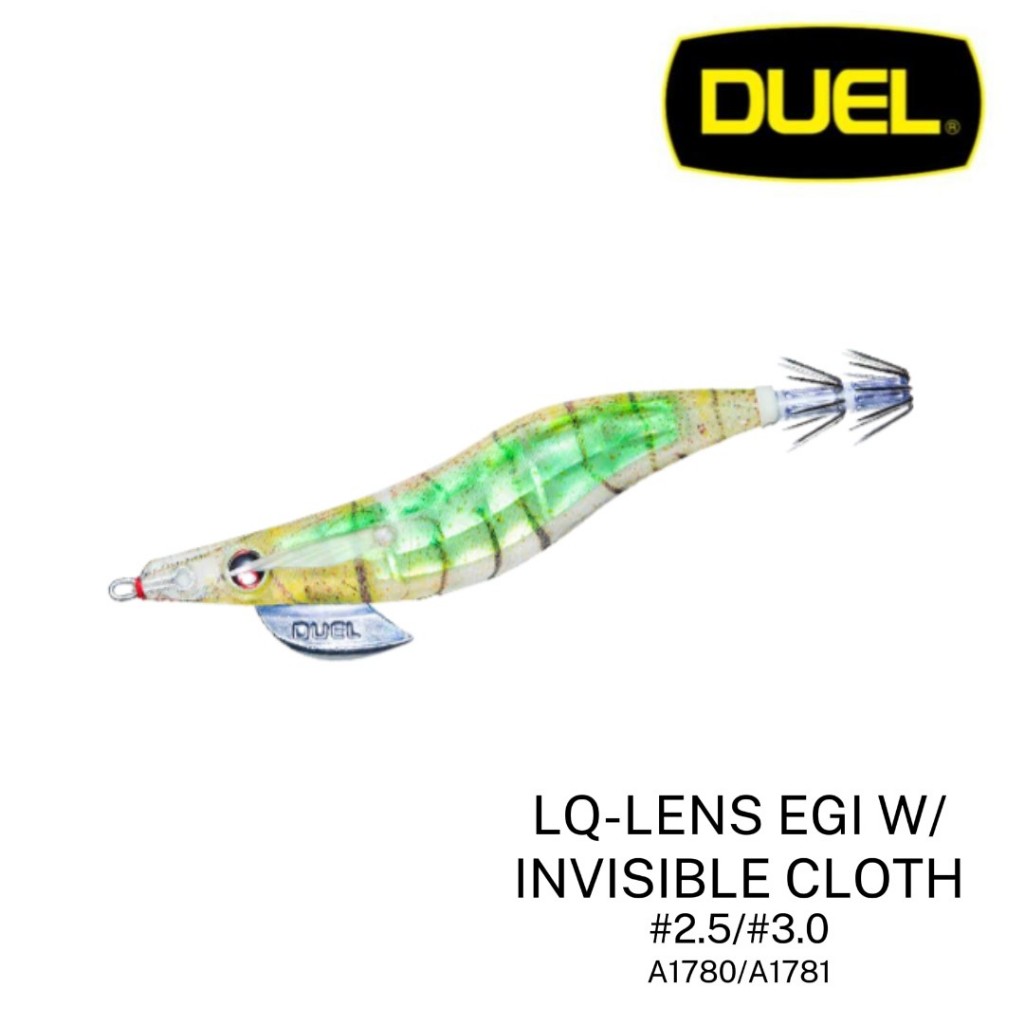 DUEL - LQ-LENSE EGI w/INVISIBLE CLOTH - A1780/A1781 SQUID HOOK CANDAT SOTONG SQUID FISHING