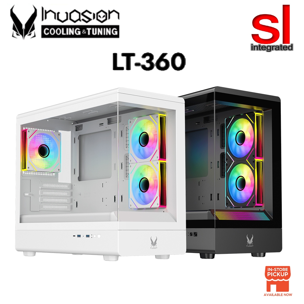 Invasion LT-360 M-ATX Gaming Casing -(ดํา/ขาว)(พร้อมพัดลม FlashLux)