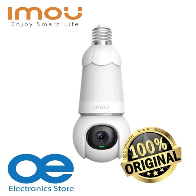 IMOU Bulb Cam เครือข่าย 3MP / 5MP คงที่ 2.8 มม. เลนส์ Active Deterrence Full Color Two-way Talk ไร้ส
