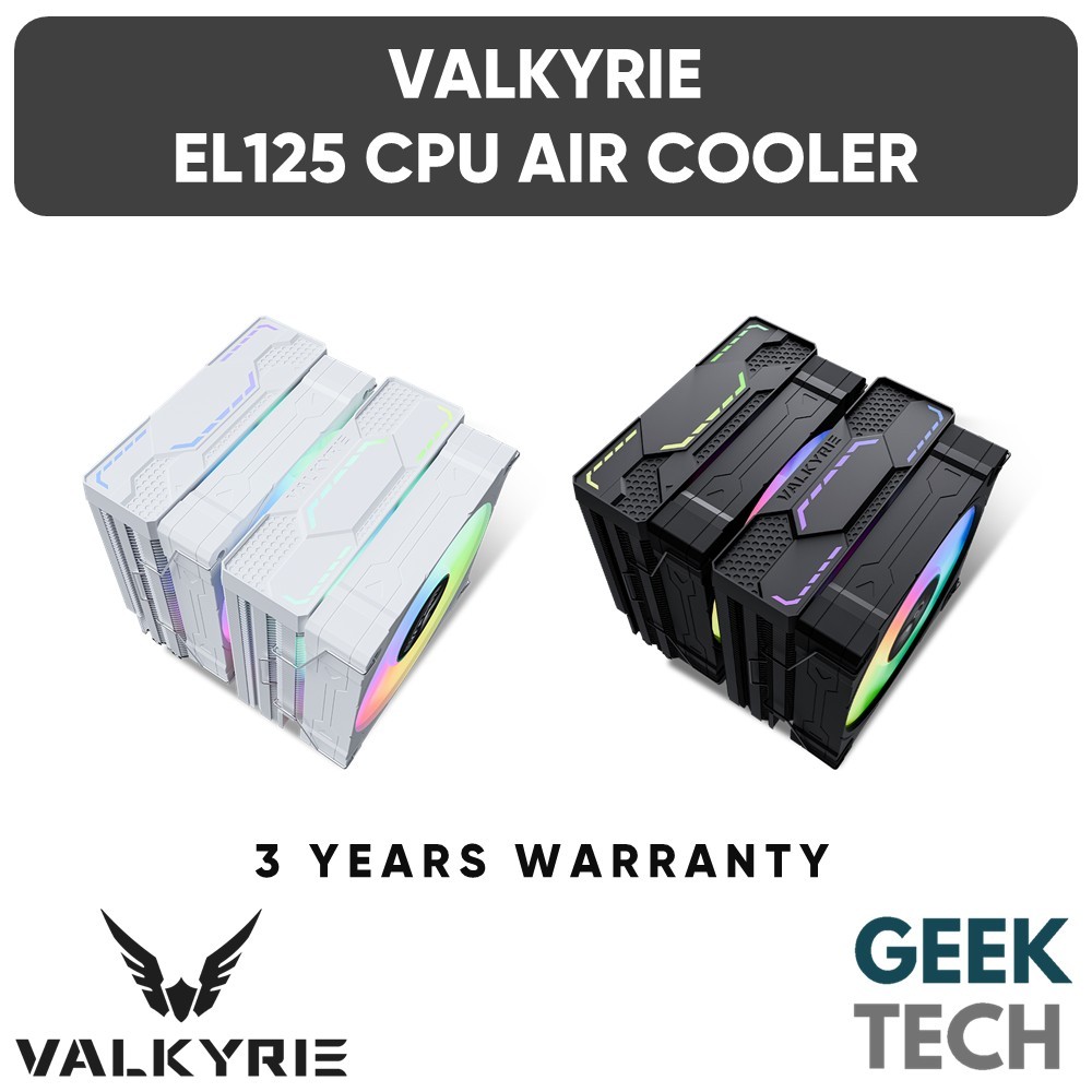 VALKYRIE EL125 ARGB Dual Tower 6-ฮีทซิงค์ CPU Air Cooler