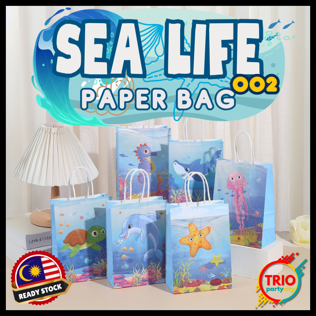 ถุงกระดาษ Sea Life 002 Goodies Party Bag