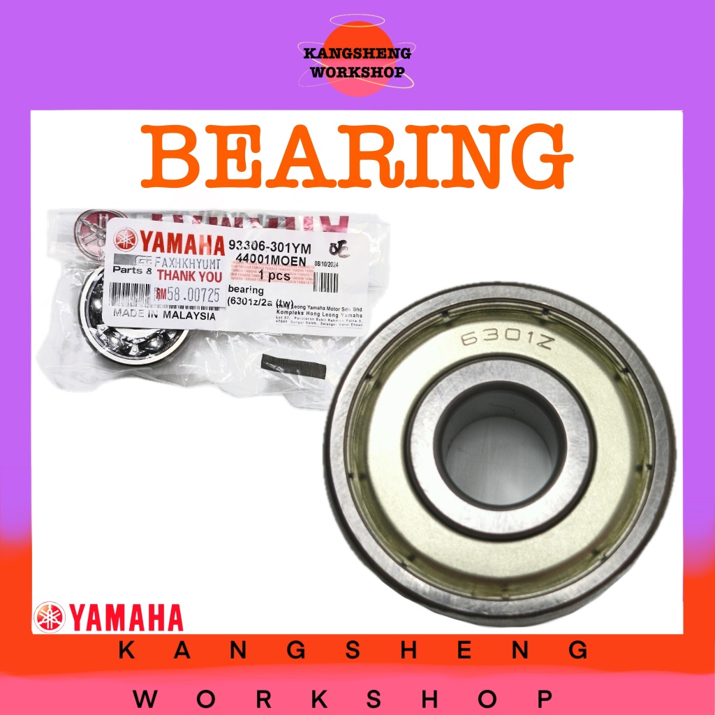 YAMAHA BEARING - (6300 Z/6301 Z) (93306-300X8/301YM) 6300Z/6301Z 2a 441MOEN