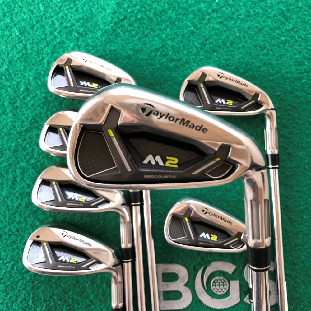 🇯🇵ชุดเหล็ก TaylorMade M2 2017 5-9,PW,AW REAX 90 JP FlexS มือสอง