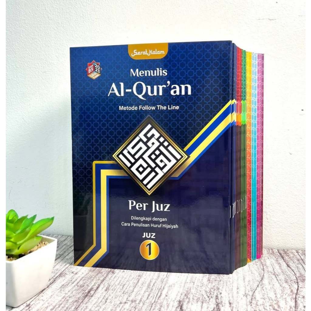 Mushaf Al-Quran Tulis Menulis Qur'an Metode Follow The Line Per Juz Perjuzuk 30 Juzuk