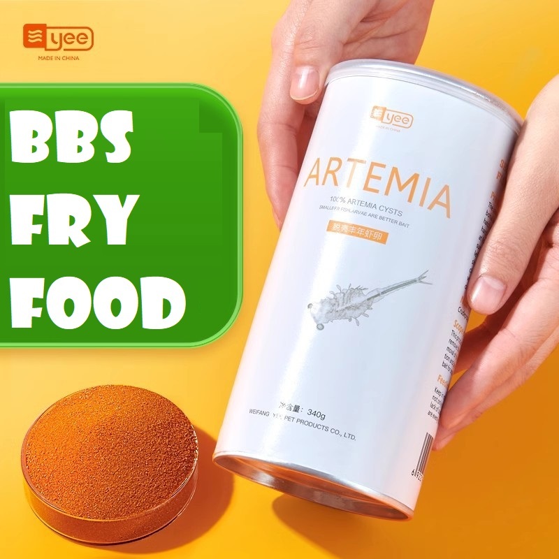 YEE HIGH PROTEIN FRY FOOD BBS BRINE SHRIMP CYSTS EGGS ANAK IKAN GINNA FRY FOOD อาหารหอยนางรมเม่นแคระ