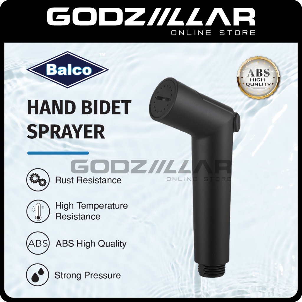 Balco ABS Black Hand Bidet Sprayer (Bidet เท่านั้น)