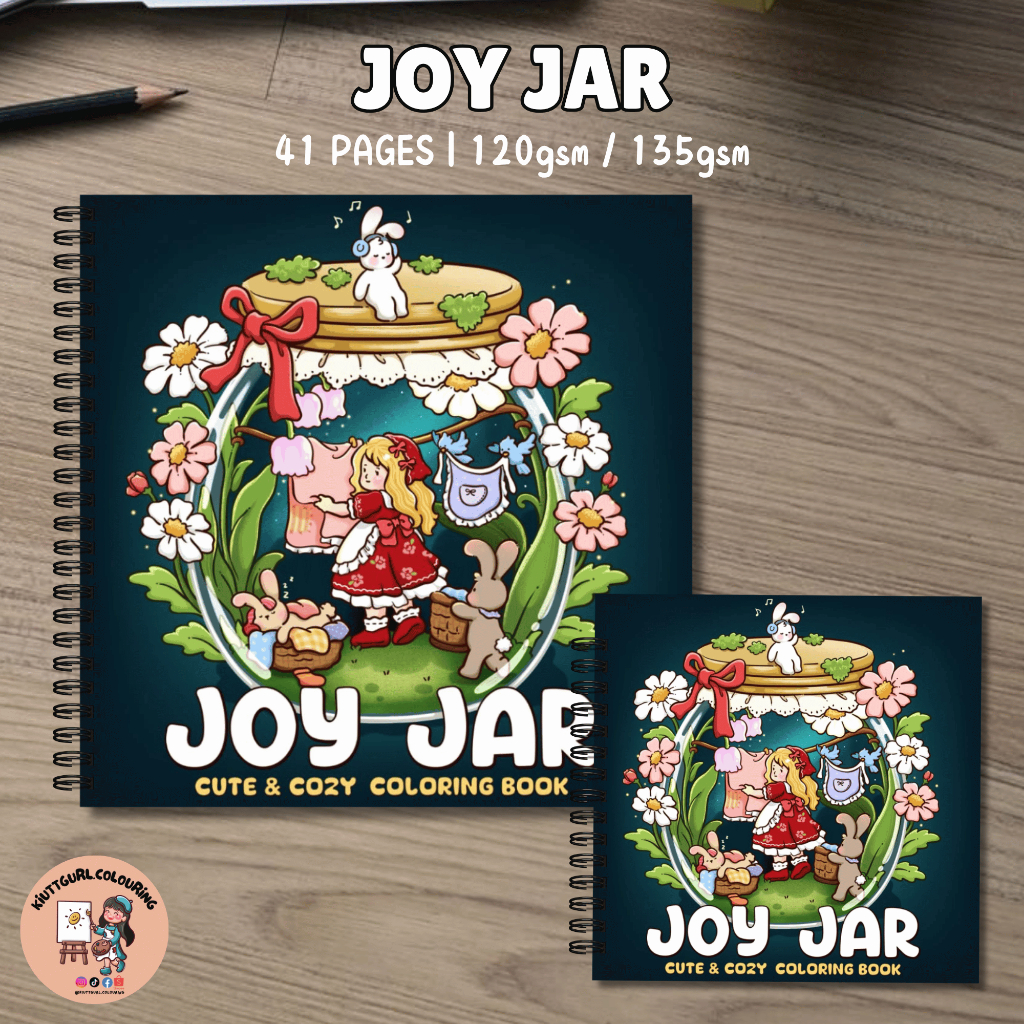JOY JAR By Hygge สมุดระบายสีศิลปะ 41 หน้า