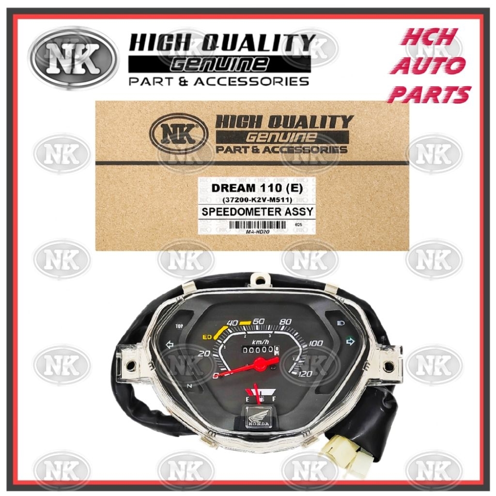 SPEEDOMETER ASSY/ METER ASSY - HONDA - DREAM 110/ EX5 110 [ELEC STARTER] - 37200-K2V-M511 (NK)