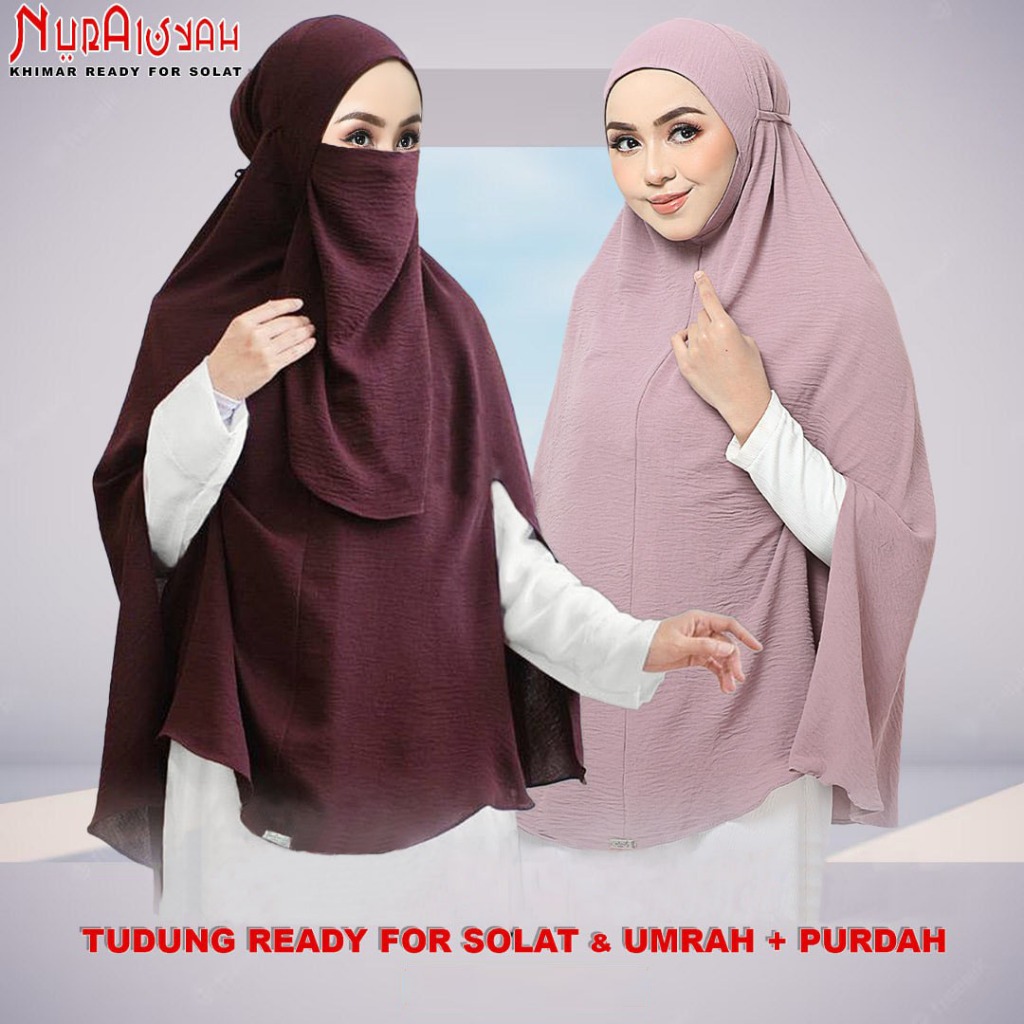 TUDUNG KHIMAR SET PURDAH UMRAH และ HAJJ TRAVEL & PERCUMA PURDAH TALI