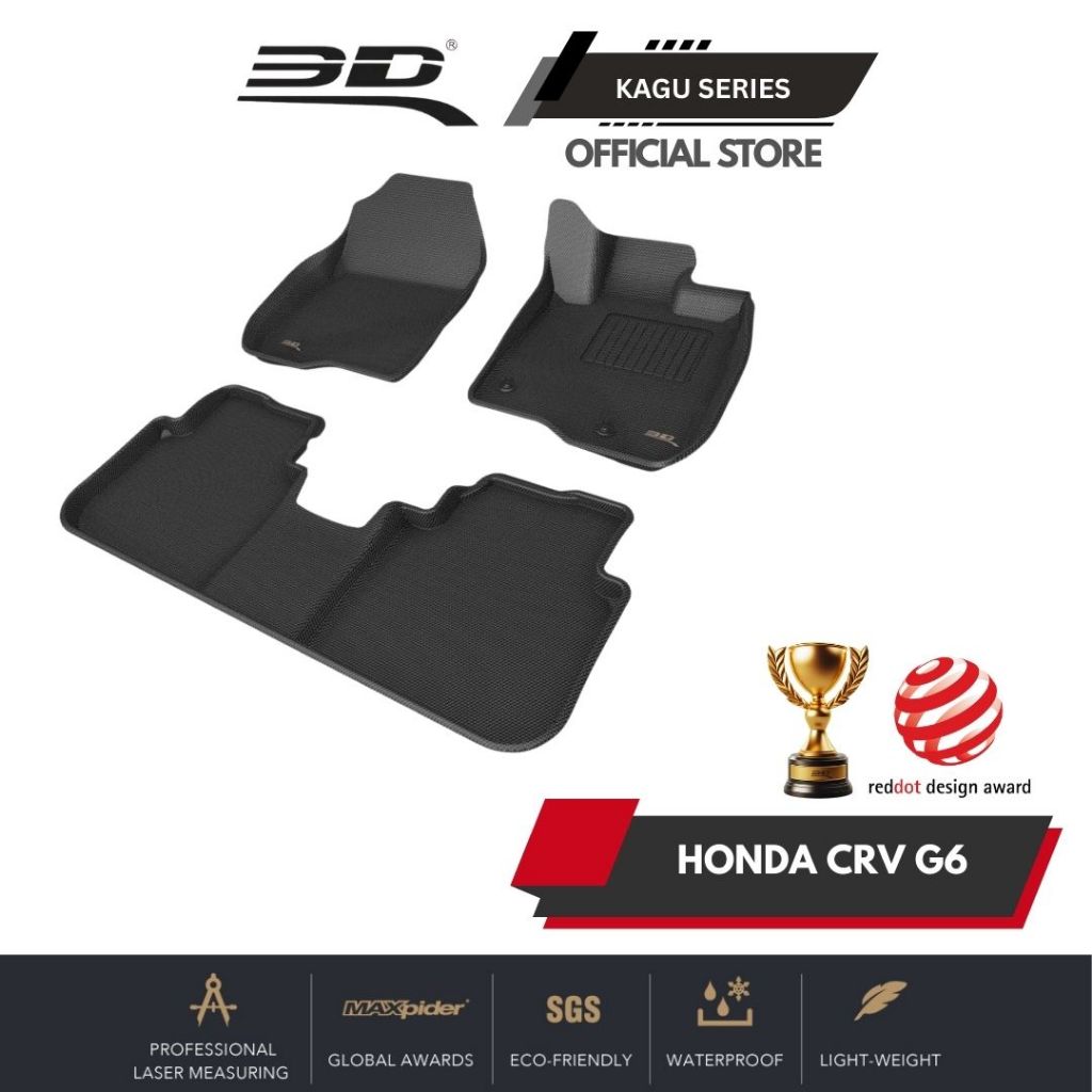 พรมปูพื้นรถยนต์ 3D KAGU Honda CRV G6 (2024 - ปัจจุบัน)