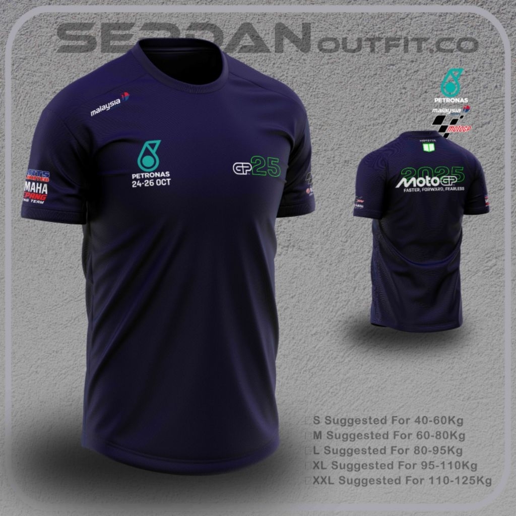 Baju Ride MOTOGP25 Unisex ไมโครไฟเบอร์พรีเมี่ยมแห้งเร็วผ้าพันคอกลางแจ้ง