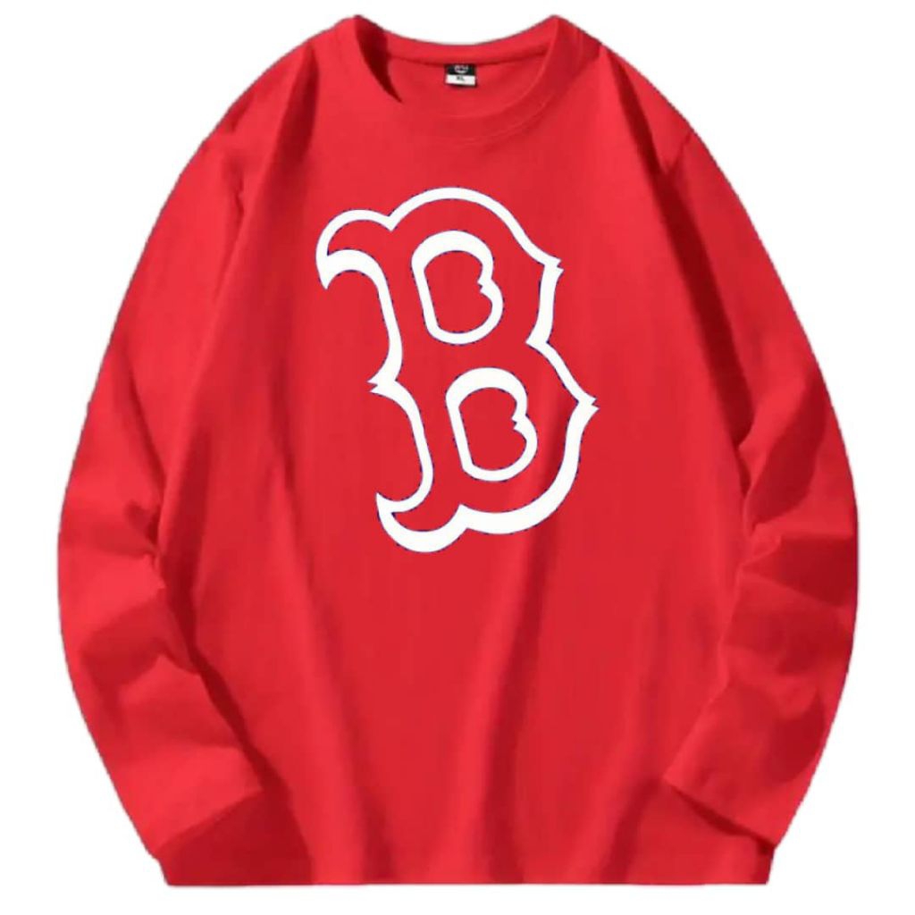 KEMEJA-T B SERIES UNISEX XS-5XL LENGAN PANJAANG ผ้าฝ้าย 100% 200GSM พรีเมี่ยมคุณภาพสูง