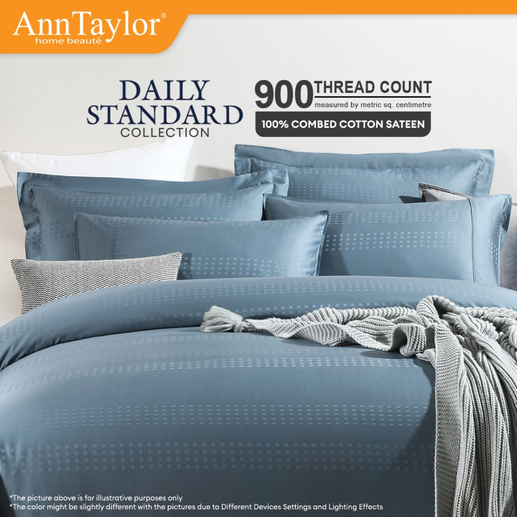 Ann Taylor Daily Standard QUEEN ชุดผ้าปูที่นอนรัดมุม ( ไม่มีปลอกผ้านวมหรือผ้าพันคอ)