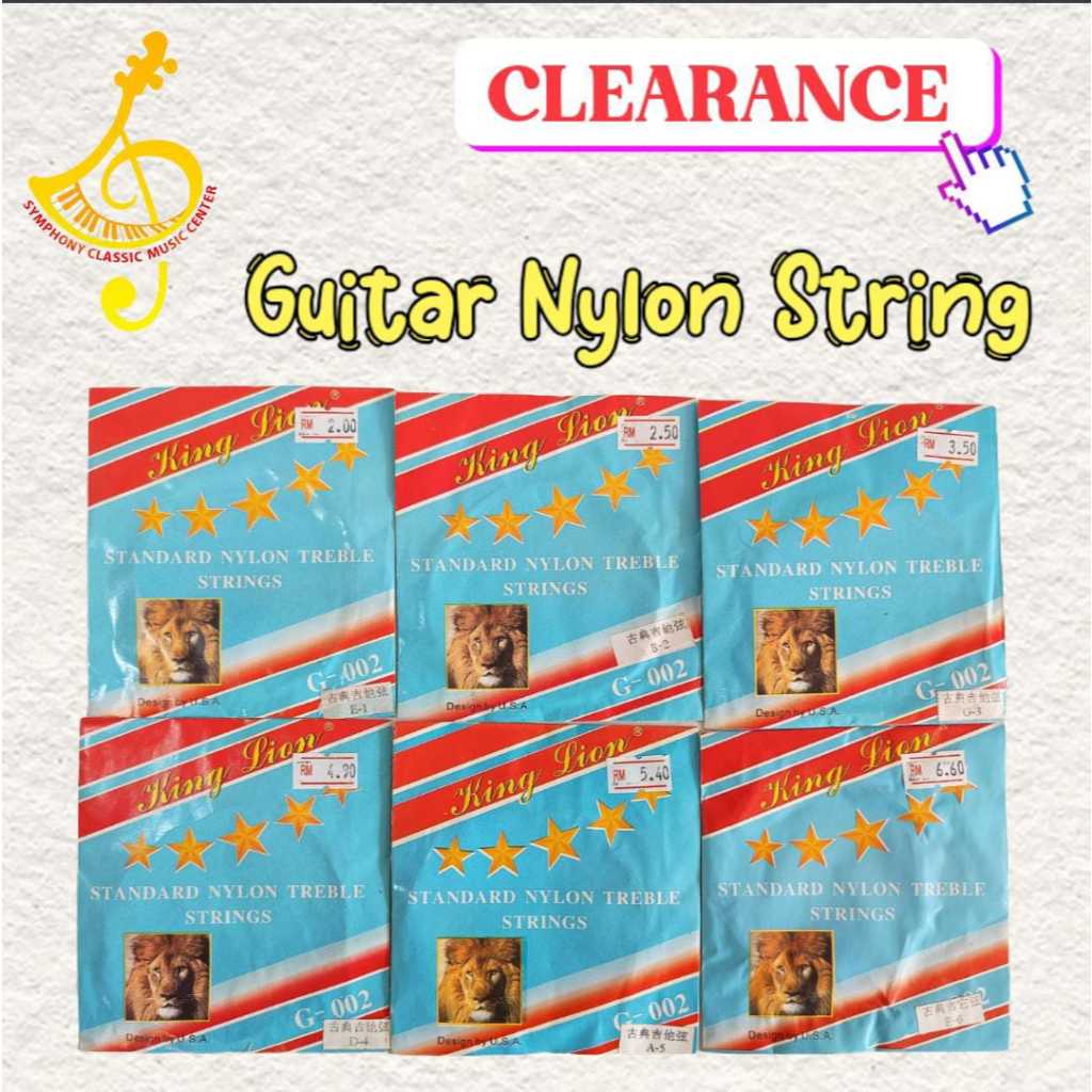 [CLEARANCE] KINGLION STANDARD GUITAR NYLON TREBLE STRING -