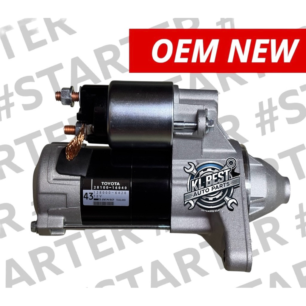 OEM ใหม่ TOYOTA COROLLA SEG AE101 / AE111 /EE90 / EE100 / AE90 / AE92 HIGH SPEED 9TETH STARTER RECON