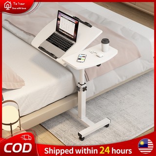 Bedside table Adjustable Height Table Foldable Table Sofa Side Table With Wheels Bed Table Portable Table Movable table