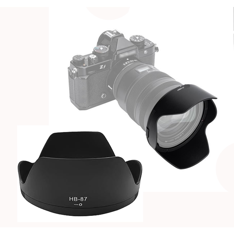 HB-87 เลนส์ฮูด Sun shade สําหรับ Nikon NIKKOR Z 24-70mm f/2.8 S